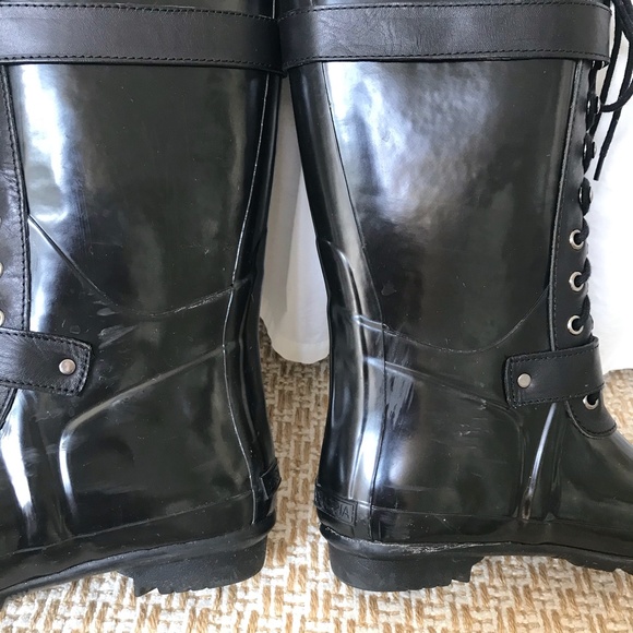 BCBG Lace Up Willis Rain Boots-7 - Picture 5 of 14